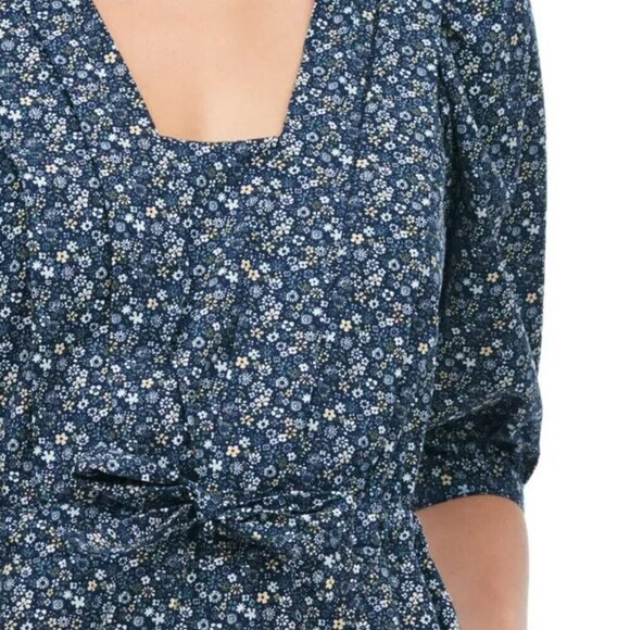 La Vie by Rebecca Taylor Chinon Floral Jumpsuit in Midnight Navy Size Large Rebe - Picture 8 of 16